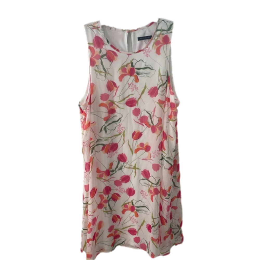 Tommy Hilfiger Pink/White Floral Shift Dress 12